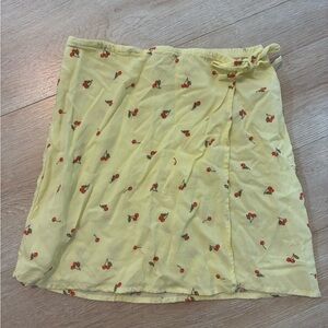Art Class Girls Yellow Floral Skirt